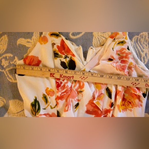 White Spring Floral Maxi Dress - Picture 9 of 10